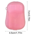 thumbnail image 3 of 40 Pieces Disposable Hand Soap Paper - Portable, for Travel, Hiking, etc., Pocket - sized Box, Made of Soap and Plastic Box, Keeps Hands Clean and Hygienic, 3 of 6