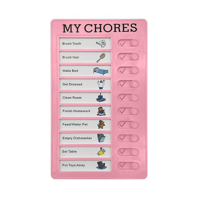 WHEANG Chore Chart for Adults Boards To Do List Rv Checklist Board Portable Chores Chart for Multiple Detachable Plastic Diy Message Home Travel Planning Reminder Chart One Size Multi-Color