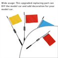 thumbnail image 3 of Drapeaux de Signaux pour Voitures Miniatures avec Poteau Bricolage en Métal; Qui Est Modification Pièces Remplaçables Accessoire Automobile Remplacement pour WPL Jaune 1 Pce, 3 of 8