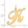 thumbnail image 3 of Diamond2Deal 14K Pendentif Initial Lettre K en Or Jaune Grand Script pour Femmes, 3 of 5