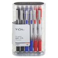 thumbnail image 1 of TULÂ® GL Series Retractable Gel Pens, Medium Point, 0.7 mm, Silver Barrel, Assorted Business Inks, Pack Of 12 Pens, 1 of 4