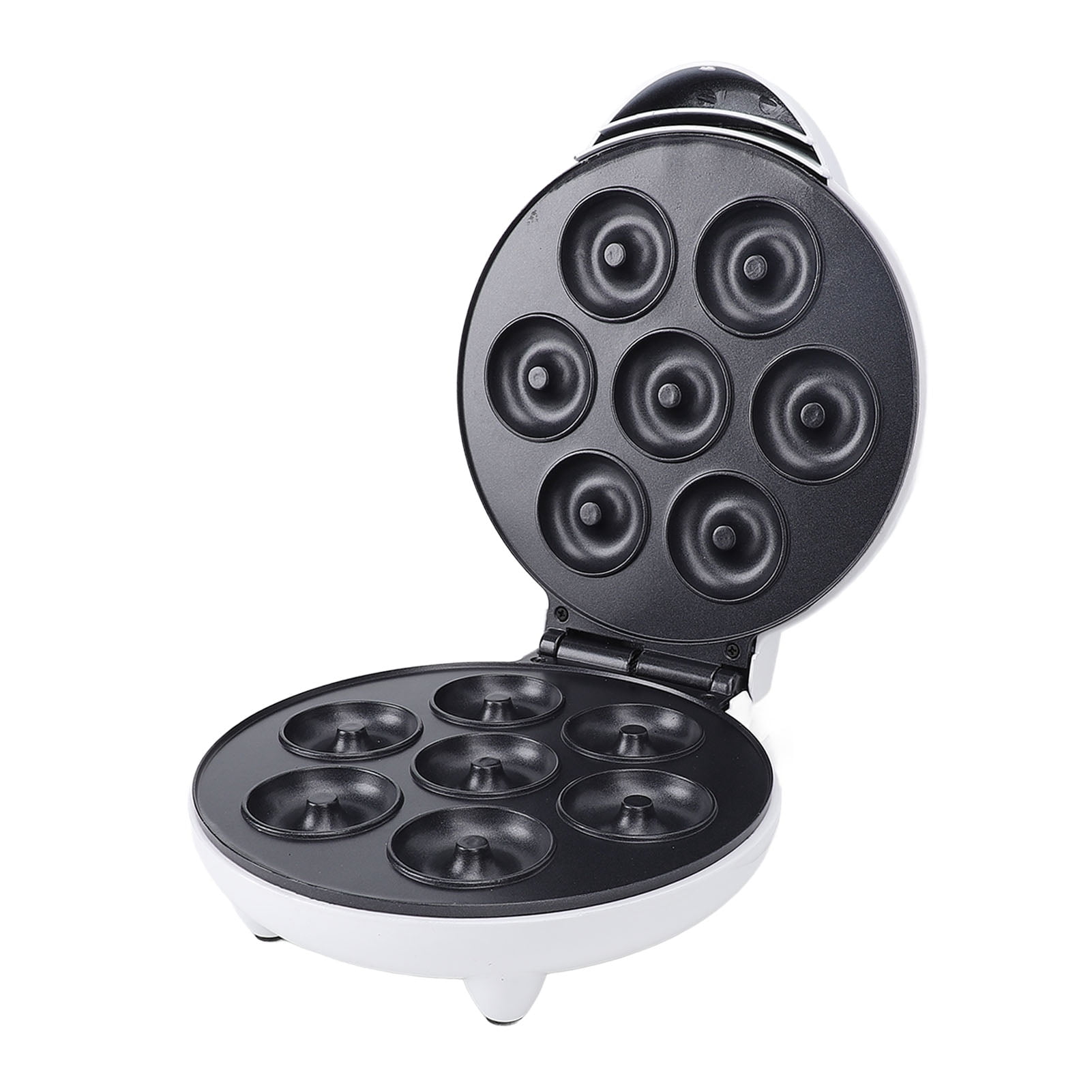 Mini Donut Maker Machine for Holiday, Electric NonStick Makes 7 Small Doughnuts Mini Doughnut Maker Pancake Maker for Breakfast, Snacks, Desserts More