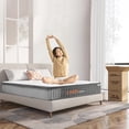 thumbnail image 3 of 10 Inch Memory Foam Mattresses in A Box, Pocket Spring Mattress for Back Pain Relief /Motion Isolation & Cool Sleep, 3 of 9