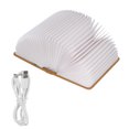 thumbnail image 1 of Lampe de Bureau Pliable Rechargeable USB 8LED RGB Lumière de Nuit Décorative Marron, 1 of 10
