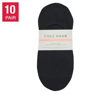 Cole Haan Women’s Liner Sock, 10-pair