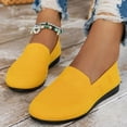thumbnail image 2 of HBFAGFB Chaussures Décontractées pour Femmes Confortables et Simples à Semelle Plate à Enfiler Femmes Jaune Taille 37, 2 of 8