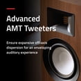thumbnail image 3 of Fluance Ri91 Reference Stereo Powered Floorstanding Tower Speakers with High Performance AMT Tweeters, 2x6.5" Drivers, 150W Amplifier for Turntable, TV, PC - HDMI, Bluetooth, RCA & Sub Out (Black Ash), 3 of 8
