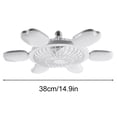 thumbnail image 3 of Ceiling Fan With Lights Remote Control Dimmable Cool White LED E27 Screw Base 6-Speed Bladeless Ceiling Blower For Kitchen Living Area Dormitory, 3 of 9
