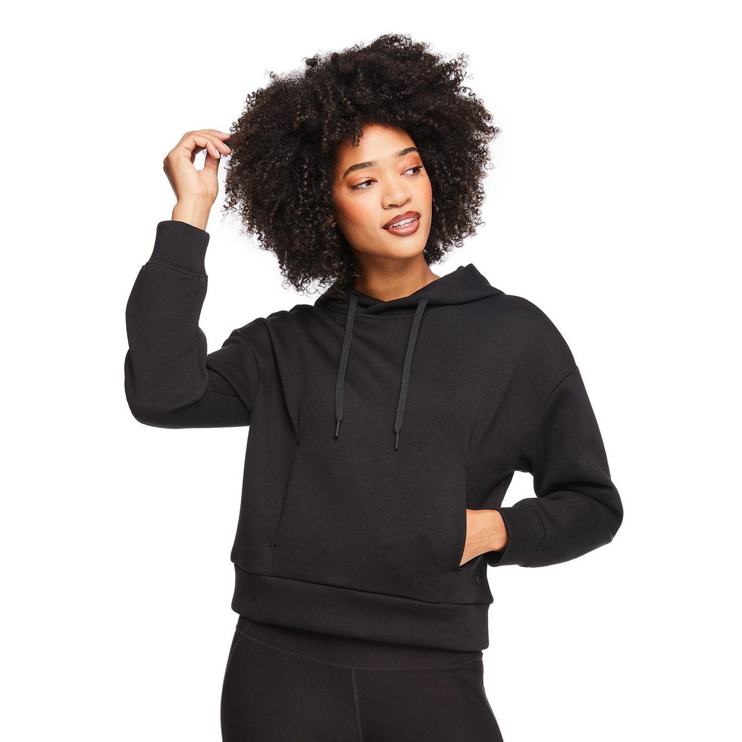 Haut à capuchon en tricot doux Athletic Works pour femmes