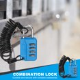 thumbnail image 4 of Uxcell Combination Lock, 4 Digit Padlock Combination Outdoor Waterproof for Gym Luggage and Home Sports Blue, 4 of 7