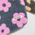 thumbnail image 3 of Plush Trendy Cosmetic Pouch with Zipper Cute Floral (Orange), 3 of 9