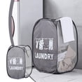 thumbnail image 1 of Chmadoxn Closet Organizers and Storage, Foldable Dirty Clothes Basket Three Sided Mesh Dirty Clothes Basket Breathable Dirty Clothes Storage Frame Clothes Storage Basket Laundry Basket, 1 of 7