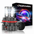 thumbnail image 1 of 2 Pcs 9007 9004 HB5 Ampoules de Phare LED Blanc Plug&Play pour Ford Excursion 2000-2004, CHUSYYRAY, 1 of 11