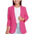 thumbnail image 2 of Elegant Girls Long Sleeve Shawl Collar Formal Suit With Inner Pocket And Open Front Design For Stylish Kids Outfits, 2 of 8
