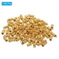 thumbnail image 3 of Unique Bargains Cord End Caps, 100Pcs 3.5x8.5mm Metal Spring Coil End Tips Crimp Terminators Caps Rose Gold, 3 of 5