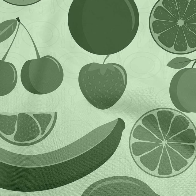 oneOone Rayon Mint Fabric Fruits Fabric For Sewing Printed Craft Fabric By The Yard 56 Inch Wide