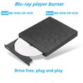 thumbnail image 3 of External Blu-ray Burner, USB3.0+Type-C Laptop Desktop Universal BD/DVD/CD Burning 5 in 1 Card Reader, Multi-function Optical Drive - Black (Blu-ray Burning), 3 of 5