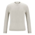 thumbnail image 4 of Styesk Chandail pour Hommes, Manches Longues, Col Rond, Tricoté Uni, 4 of 6