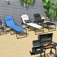 thumbnail image 3 of Costway Chaise Longue Pliante 16 Pouces Chaise Inclinable avec Dossier et Repose-Pieds Réglables, 3 of 10