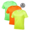 thumbnail image 1 of Blank Activewear Lot de 3 T-Shirts pour Hommes, Tissu de Performance à Séchage Rapide, 1 of 4