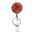 thumbnail image 1 of Retractable Badge Holder Lightweight Card Reel With Key Ring Belt Clip For Teacher Student ID, 1 of 9