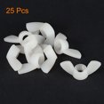 thumbnail image 3 of Unique Bargains M8 Wing Nuts Butterfly Nut Nylon Hand Twist Tighten Fasteners White 25 Pack, 3 of 5