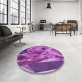 thumbnail image 4 of Ahgly Tapis Rectangulaire Lavable en Machine Intérieur Transitionnel Moyen Violet Rouge Rose, 3 Pieds x 5 Pieds, 4 of 7