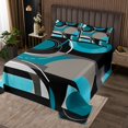 thumbnail image 2 of Erosebridal Chic Minimalism Quilt Sets for King Size Bed, Abstract Bed Set, Circle Geometry Decor 3-Piece, 2 of 5