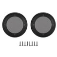thumbnail image 1 of 2 Pcs Housses de Haut-Parleur Audio en Métal de 4 Po, Protectrices, Décoratives, en Maille Circulaire, Noir+noir, 1 of 8