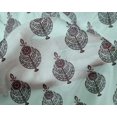 thumbnail image 4 of oneOone Silk Tabby Fabric Leaves & Floral Block Decor Fabric Printed BTY 42 Inch Wide, 4 of 5