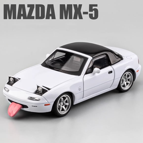 1:32 Mazda MX5 MX-5 Mazda RX7 Voiture Jouet Moulée sous Pression en Alliage Modèle avec Son et Lumière à Rétrofriction Jouet pour Enfants Objets de Collection Cadeau d'Anniversaire