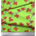 thumbnail image 2 of Soimoi polyester Crepe Fabric Flower Artistic Printed Fabric 1 Yard 42 Inch Wide, 2 of 3