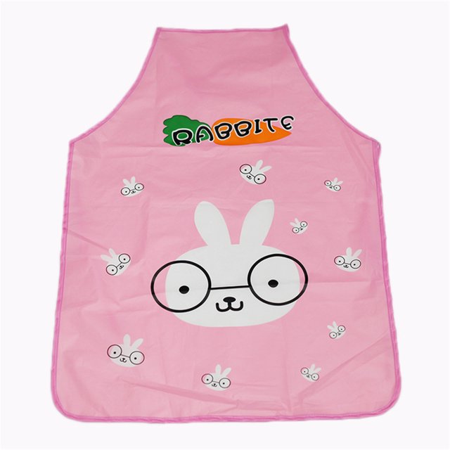 Agiferg Women Waterproof Cartoon Kitchen Cooking Pvc Bib Apron