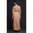 thumbnail image 2 of Bimba Rayon Leaves & Chrysanthemum Geometric Printed Womens Long MaxiDressGown With Side Slit-XSmall, 2 of 6