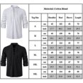 thumbnail image 2 of Men Retro Style Long Sleeve Shirt Tops Renaissance Viking Pirate Hippie Blouse, 2 of 2