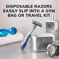 thumbnail image 3 of BIC Flex 3 Titanium Disposable Razors for Men, Great Razors For a Smooth and Comfortable Shave, Shaving Razors With 3 Blades, 8 Count, 3 of 9
