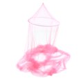 thumbnail image 3 of Bed Mosquito Net, Skin Friendly Portable Mesh Bed Canopy Washable Polyester Soft  For Home Bedroom Pink, 3 of 8