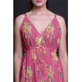 thumbnail image 3 of Bimba Bird Ladies Printed Resort Maxi DrawstringDressSpaghetti Strap Beach Wear-Large, 3 of 6
