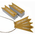 thumbnail image 3 of Inkdotpot Silver Foil Paper Hang Tags Happy Holiday Favor Tags 50 Pieces, 3 of 6