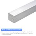 thumbnail image 3 of Unique Bargains Square Aluminum Flat Bar, 6 Pack 1/2' Thickness 1/2' Width 12' Length, 3 of 5