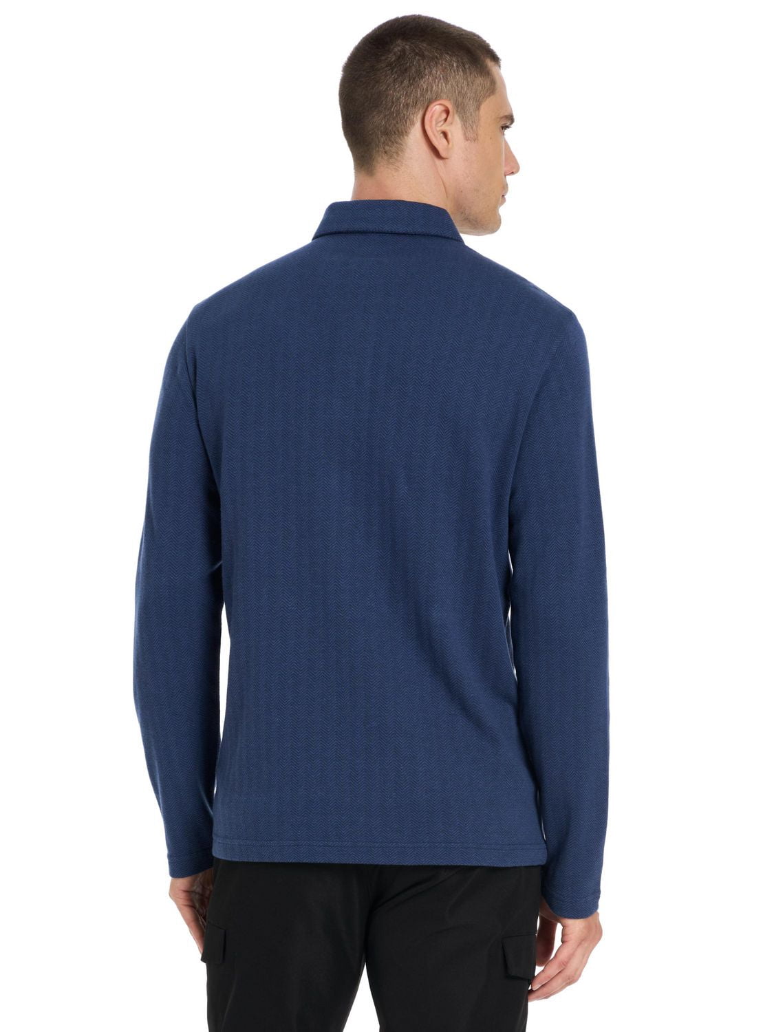 Polo à Manches Longues en Chevrons Van Heusen