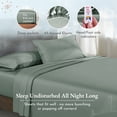 thumbnail image 4 of California Design Den Sheet Sets, Natural 100% Cotton Sheets, Soft Luxury 400 Thread Count Sateen Bedding Sheets Set, Deep Pocket Cooling Sheets, 4 of 8
