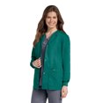 thumbnail image 1 of Landau Essentials Veste d'Uniforme à 4 Poches pour Femmes : Coupe Classique et Décontractée, Col Ras du Cou, devant à Boutons-Pression et Poignets en Tricot 7525, 1 of 1