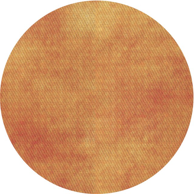 Ahgly Company Tapis d'Intérieur Ronds Transitionnels Lavables à la Machine Orange Rouge Orange, 8 Pieds Rond