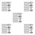 thumbnail image 2 of jesticaly 100 Pieces Snap Fastener Stainless Steel Button Press Stud Accessories Type1 5Set, 2 of 6