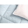 thumbnail image 4 of Wholesale Beddings Throw Blanket, Reversible Soft Medium Warmth (50-Inch Wide x 75-Inch Long) Down Alternative Comforter, Blue-White, 4 of 4