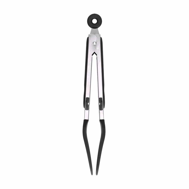 Pinces à Steak, Pince Alimentaire Robuste et Durable Multi-Usage pour Tourner et Transporter les Aliments pour Outil de Cuisson 9 Po Support Noir