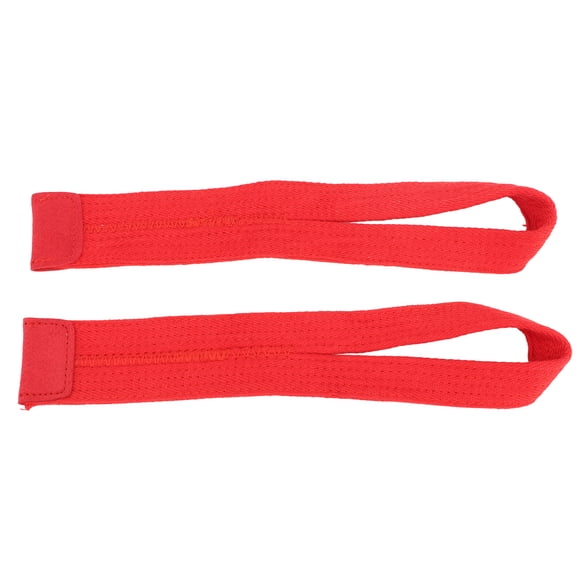 Wrist Strap, Weight Lifting Wrist Strap Suitable Length Polyester Fixed Anti Slip Precise Stitching 1 Pair Soft for Powerlifting Red,White,Black