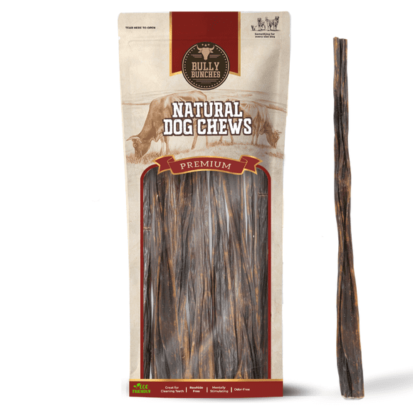 Bully Bunches 12" Beef Jerky Sticks Odour Free All Natural Dog Treats 10 Pack
