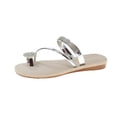 thumbnail image 2 of LSLJS Women Summer Clip-Toe Shoes Rhinestone Flats Casual Beach Sandals, Women's Slippers, 2 of 9